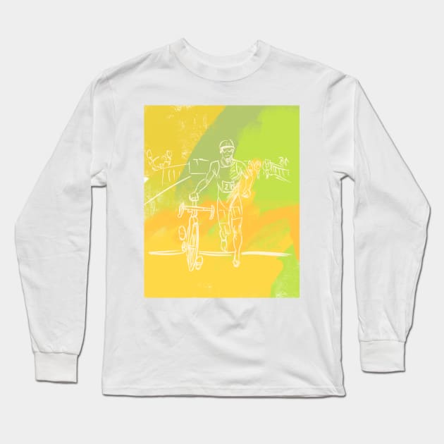 Triathlon Long Sleeve T-Shirt by stephenignacio